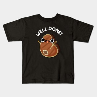 Well Done Cute Steak Pun Kids T-Shirt